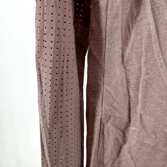 Sweaty Betty Breeze Merino Long Sleeve Run Top Lightweight Velvet Rose S - Picture 6 of 8